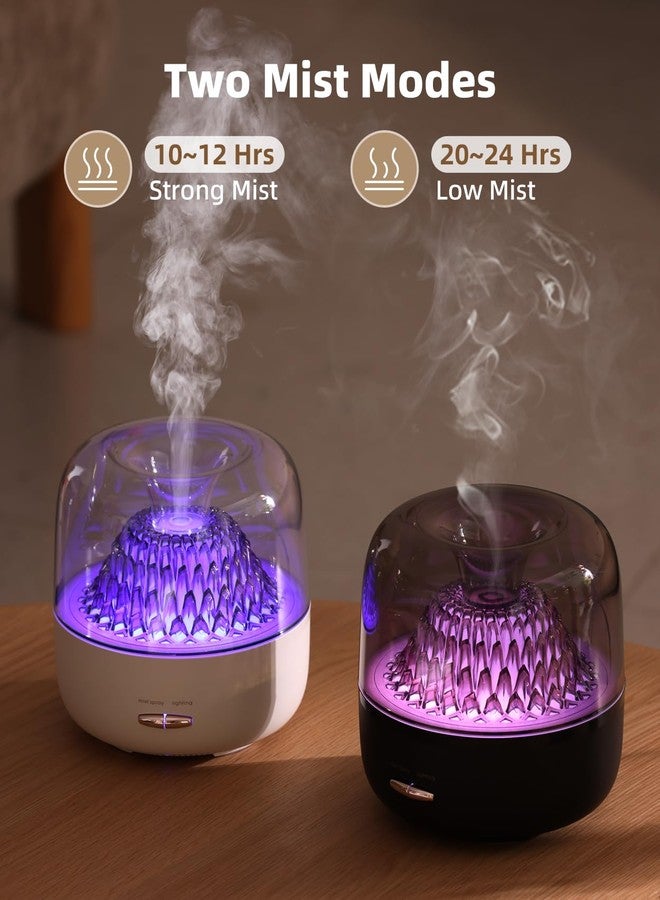 KinYiLO Small Essential Oil Diffuser for Home, Stylish Volcano Mountain View & Colorful Lighting, Aromatherapy Aroma Diffusers, Small Size for Personal Office Desk Bedroom Bathroom - Image 4
